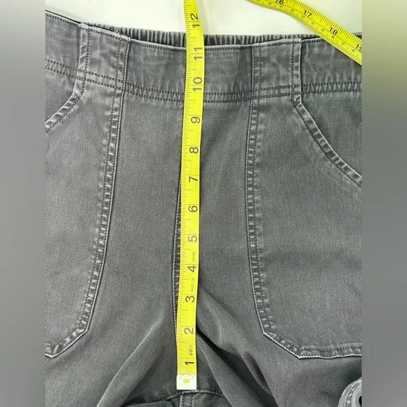 Spanx Gray Stretch Twill Cargo Jogger Ankle Pants #20319R Size L Large - Picture 9 of 11